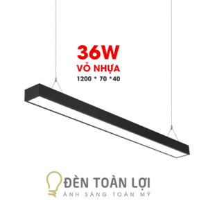 đèn thả văn phòng vỏ nhựa 1m2