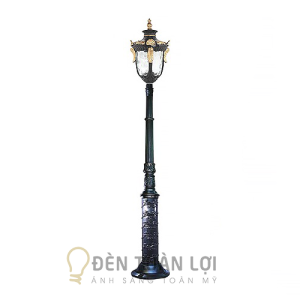 đèn trụ bông đúc, đầu đèn mã 096 / mã 37 trang trí sân vườn biệt thự