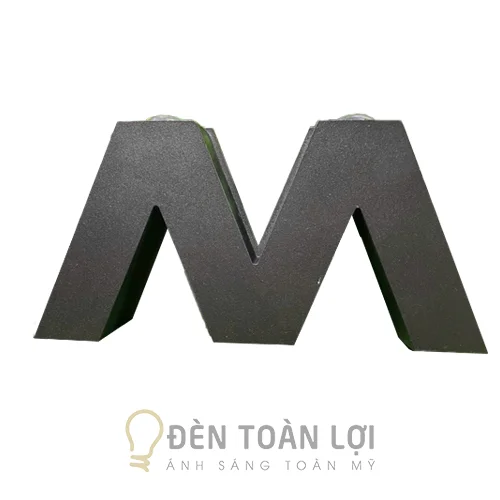 Đèn vách màu đen hiện đại kiểu chữ M/W
