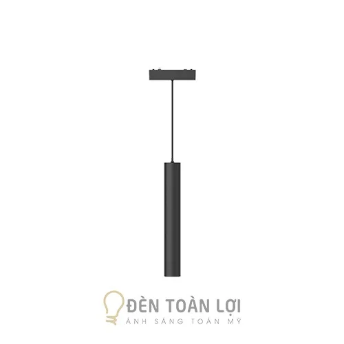 Đèn rọi ray màu đen thả ống dài thả ray nam châm siêu mỏng