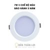 Đèn Âm Trần: Mẫu đèn âm trần 7W 3 chế độ màu nhiều kiểu