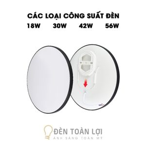 Đèn Ốp Nổi: Mẫu đèn ốp nổi 18W 30W 42W 56W nhiều màu viền