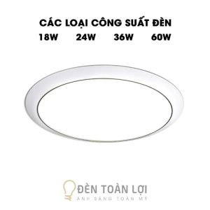 Đèn Ốp Trần: Mẫu đèn ốp trần chống nước, côn trùng 18W 24W 36W 60W