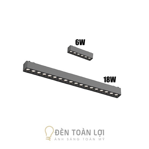 Đèn rọi SMD 6W 12W 18W và 24W không gập cho hệ ray nam châm siêu mỏng