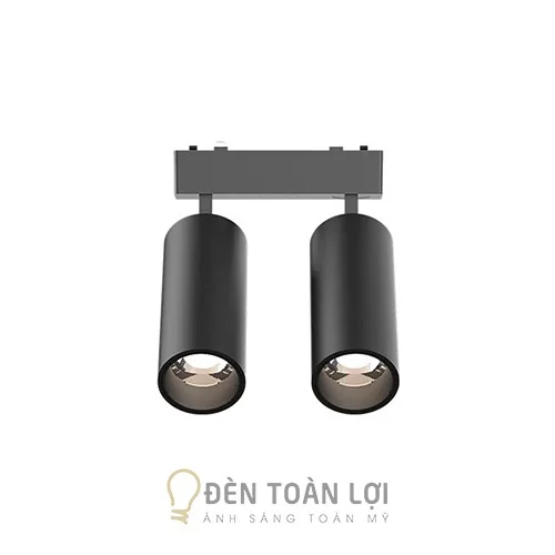 Ray nam châm đèn rọi kép 2 rọi 9W cho hệ ray siêu mỏng