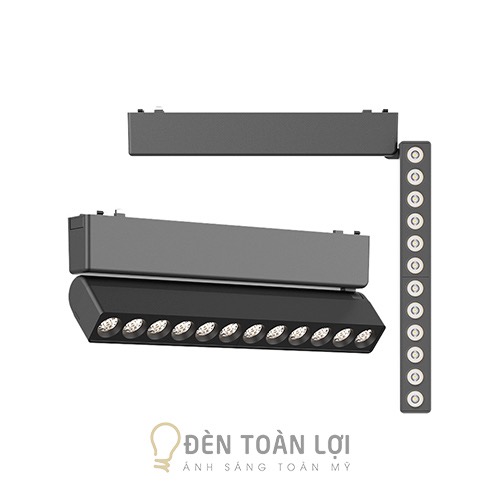 Đèn tiêu điểm SMD gập 12W Nam châm siêu mỏng cho hệ ray nam châm