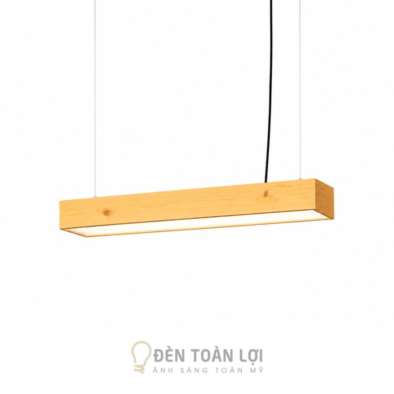 Đèn Thả Hộp Gỗ Thông Văn Phòng 600mm 18W