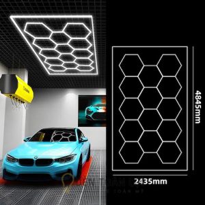 Hệ thống đèn trang trí garage ô tô hình tổ ong cực đẹp và sáng - Đèn Toàn Lợi