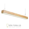 Đèn Thả: Mẫu đèn thả hộp gỗ trang trí văn phòng 1m2 LED 36W