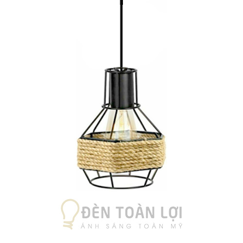 Đèn Thả Sắt Màu Đen Trang Trí
