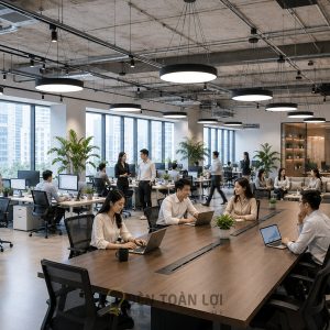 Đèn Thả Văn Phòng Tròn Đặc Phi 600 48W
