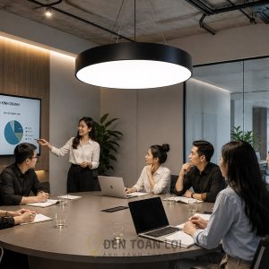 Đèn Thả Văn Phòng Tròn Đặc Phi 600 48W