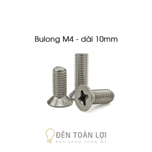Bulông M4 dài 10mm