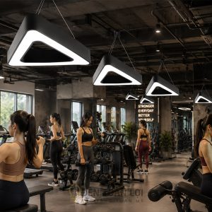 Đèn Thả Tam Giác Trang Trí Văn Phòng 600mm 48W — Đèn Toàn Lợi