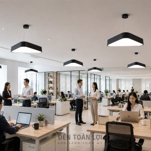 Đèn Thả Tam Giác Trang Trí Văn Phòng 600mm 48W — Đèn Toàn Lợi
