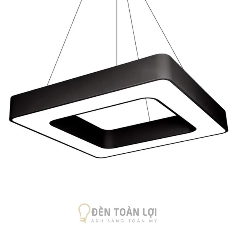 Đèn Thả Hộp Vuông D600 Văn Phòng — Bản Rỗng Và Đặc | Đèn Toàn Lợi