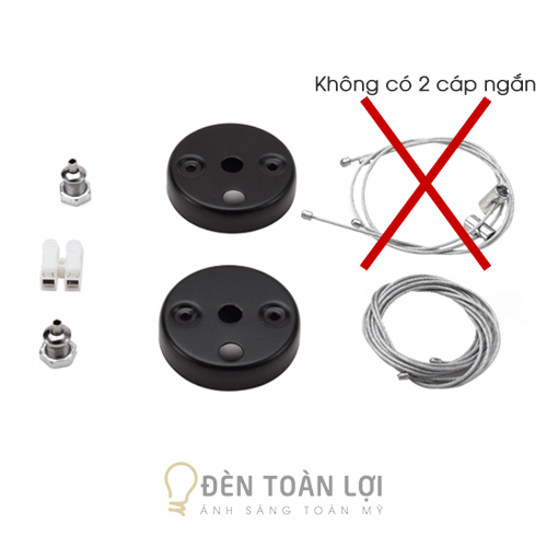 Bộ cáp đèn thả màng có nắp chụp (không cáp phụ)