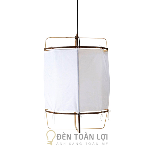Đèn vải màu đen khung sắt đơn giản
