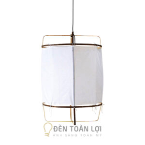 đèn-vải-thả-trần-khung-sắt-đơn-giản-trang-trí