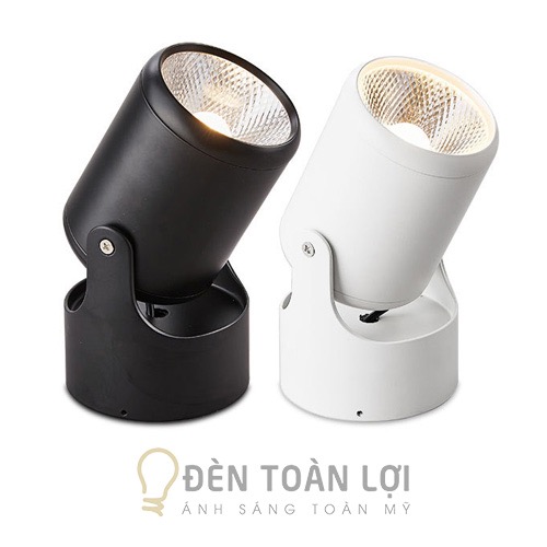Đèn ống bơ màu đen gập xoay 360 độ