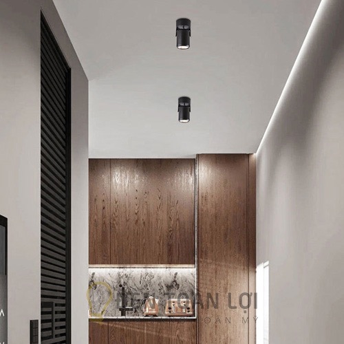 Đèn ống bơ gập chiếu hành lang