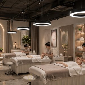 Đèn thả: Mẫu đèn thả tròn hình nhẫn trang trí văn phòng
