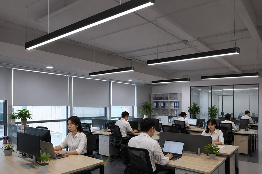 Đèn Thả Máng Văn Phòng - Lắp đặt cho văn phòng làm việc