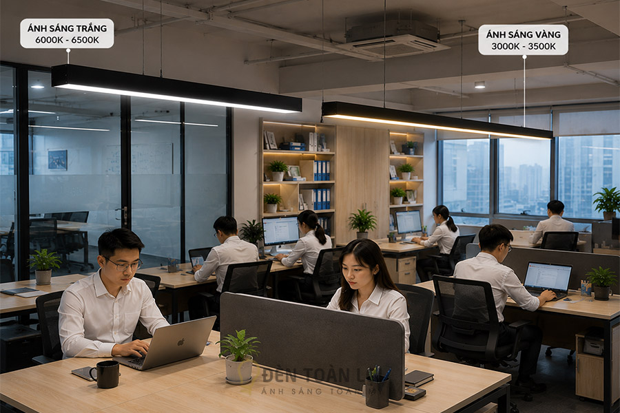Nên Chọn ánh sáng trắng hay ánh sáng vàng