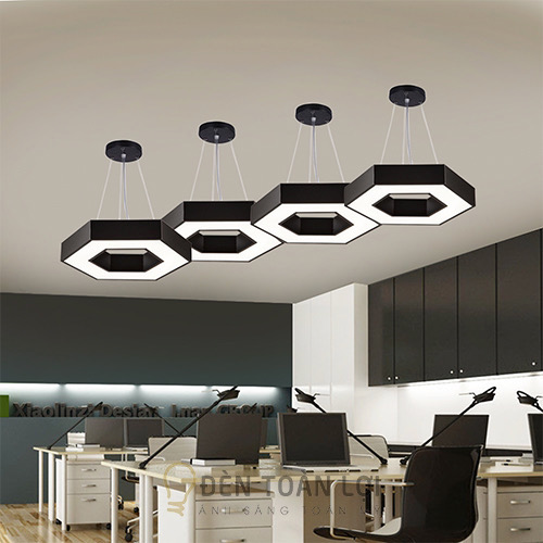 Đèn thả LED hình học lục giác