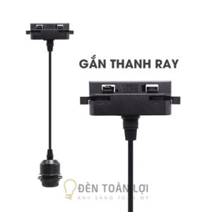 Đèn Rọi: Mẫu dây đèn đui E27 gắn ray thả trần ĐỘC & LẠ