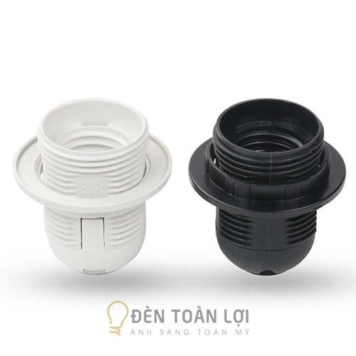 Phụ kiện đèn đuôi vành E27 màu đen trắng