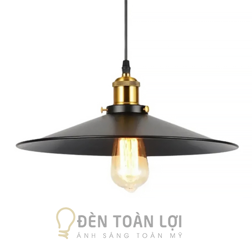 Đèn thả màu đen thả chào hình đĩa bay