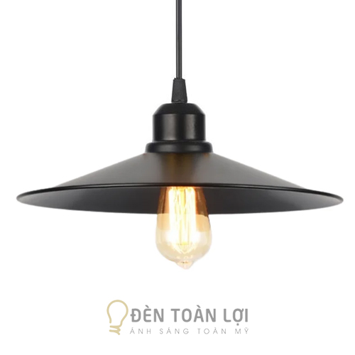 Đèn thả màu đen Phi 300mm
