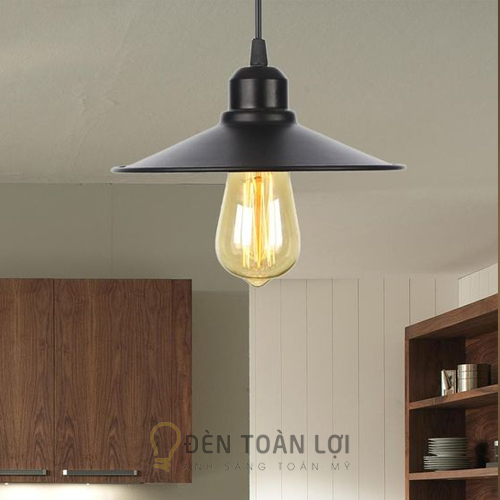 Đèn thả chao đĩa bay phi 26cm đen trong danh mục đèn thả trang trí góc 2