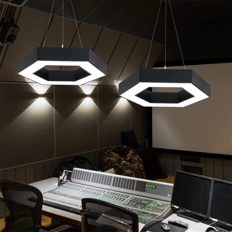 Đèn led thả lục giác rỗng