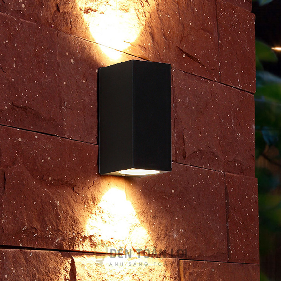 Đèn vách hộp chữ nhật hắt 2 đầu VNT612 gắn tường