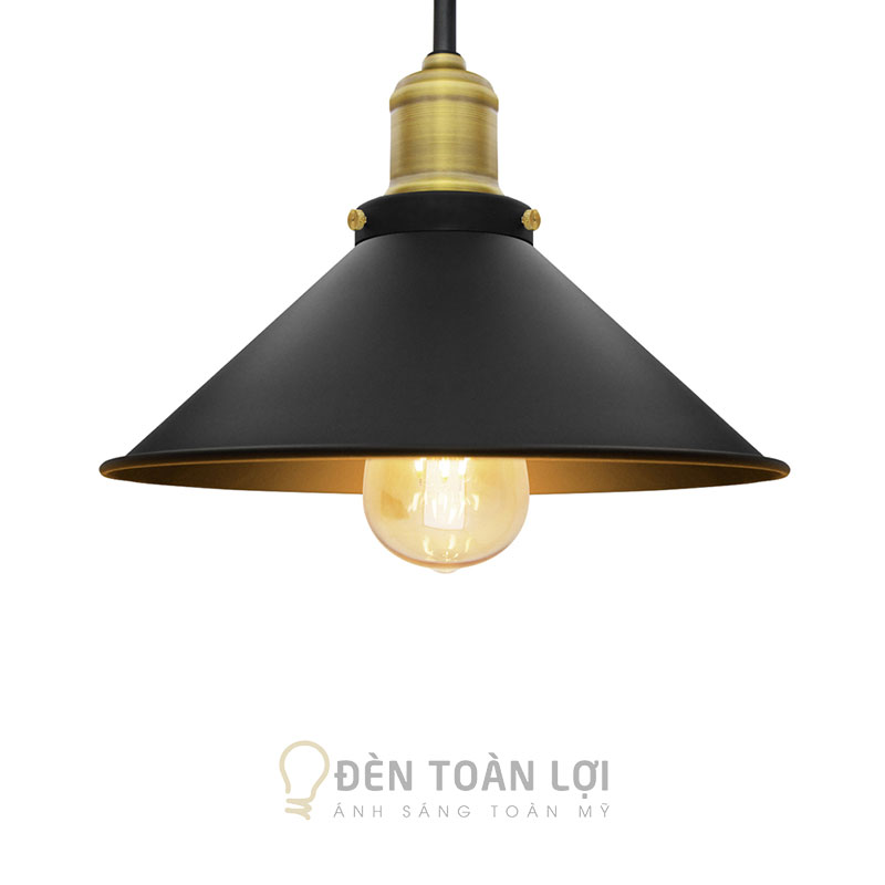 Đèn thả choá cụp D22 nắp sắt giá rẻ