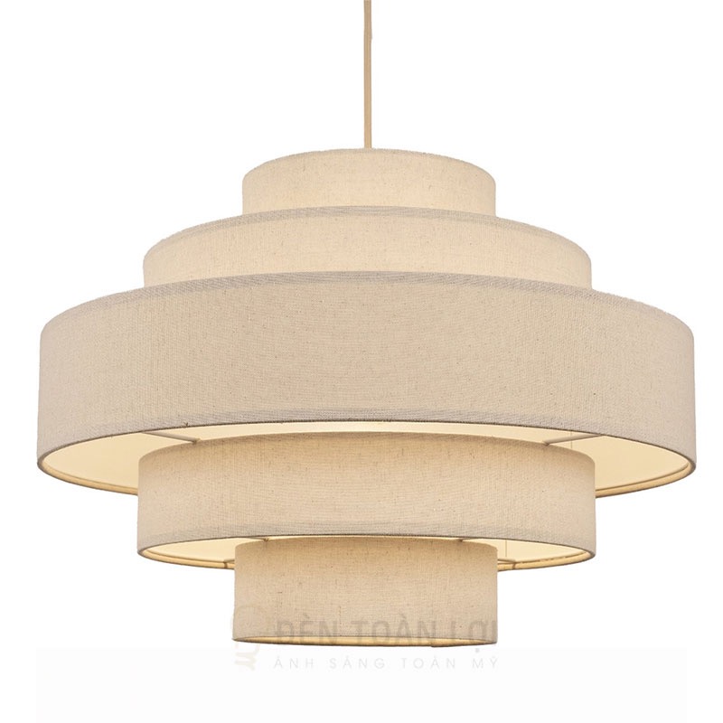 Đèn vải trang trí 5 tầng trang trí phòng ngủ, phòng làm việc