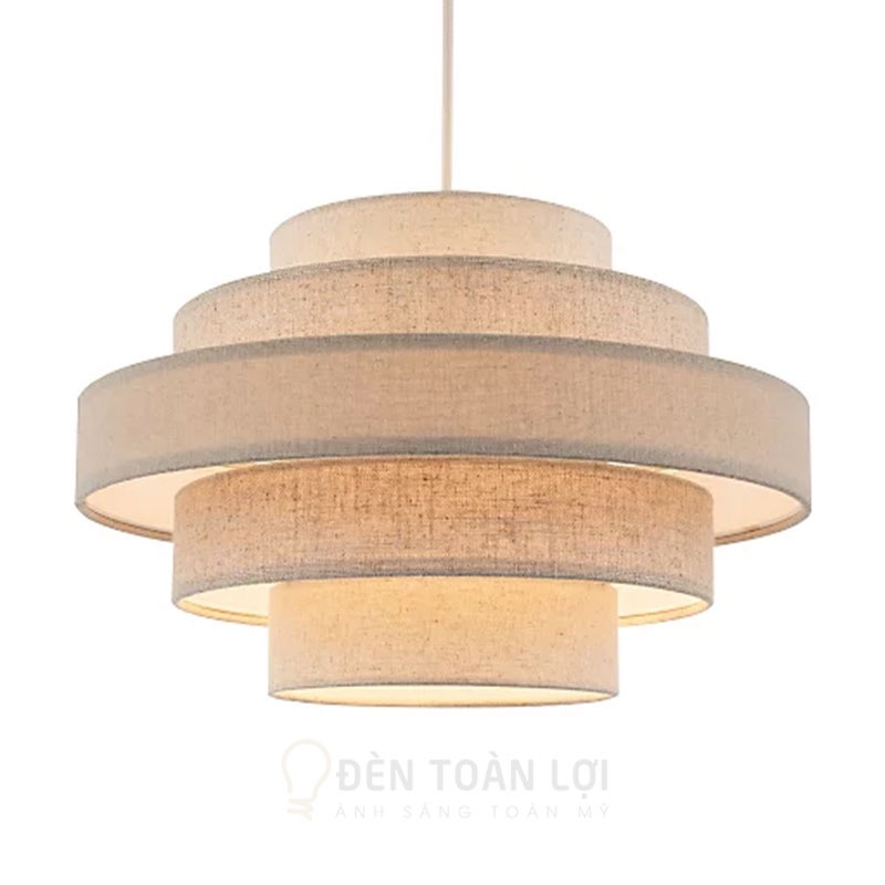 Đèn vải trang trí 5 tầng trang trí phòng ngủ, phòng làm việc