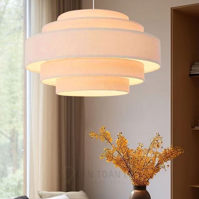 Đèn vải trang trí 5 tầng trang trí phòng ngủ, phòng làm việc