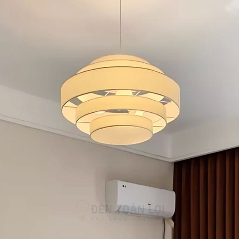 Đèn vải trang trí 5 tầng trang trí phòng ngủ, phòng làm việc