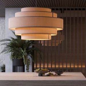 Đèn vải trang trí 5 tầng trang trí phòng ngủ, phòng làm việc