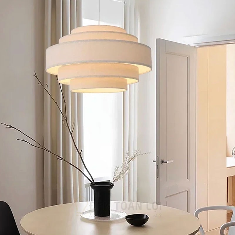 Đèn vải trang trí 5 tầng trang trí phòng ngủ, phòng làm việc