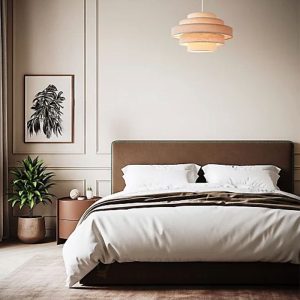 Đèn vải trang trí 5 tầng trang trí phòng ngủ, phòng làm việc