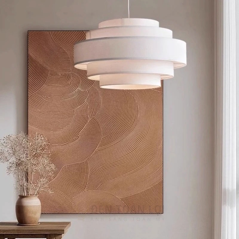 Đèn vải trang trí 5 tầng trang trí phòng ngủ, phòng làm việc