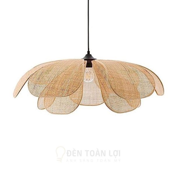Đèn thả cảnh hoa mây caro mây mắt cáo