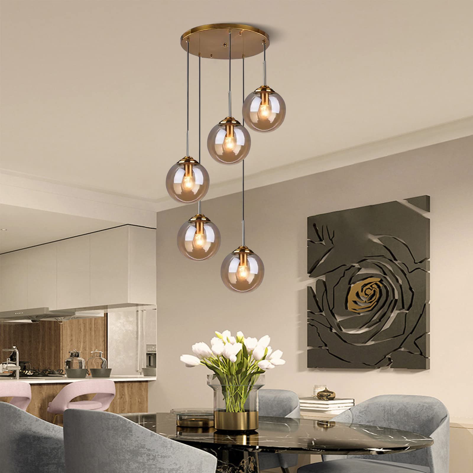 Đèn thả trần bàn ăn Đèn thả trần bàn ăn