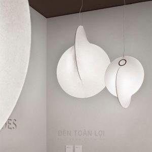 Đèn thả vải nghệ thuật hình tổ chim trang trí cầu thang thông tầng