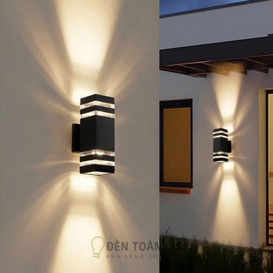 Đèn vách ngoài trời hiện đại hình hộp chữ nhật
