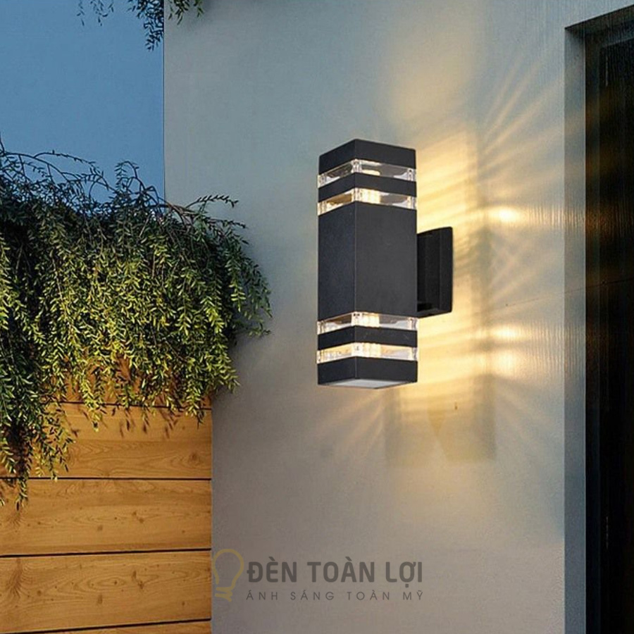 Đèn vách ngoài trời hiện đại hình hộp chữ nhật